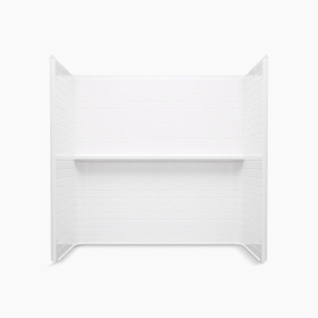 STERLING® 71524100-0 Bath/Shower Wall Set, Wall Installation / Mounting, 60 in Length, 32 in Width, Acrylic, White
