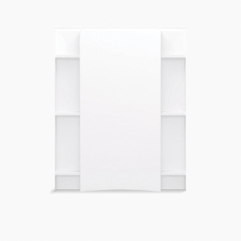 STERLING® 72272100-0 Shower Back Wall Set, Wall Installation / Mounting, 60 in Length, 71-1/4 in Height, Acrylic, White