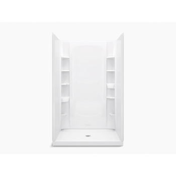 STERLING® 72322100-0 Shower Back Wall Set, Wall Installation / Mounting, 48 in Length, 72-1/2 in Height, Acrylic, White
