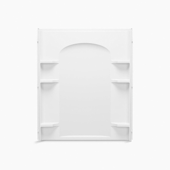 STERLING® 72372100-0 Shower Back Wall Set, Wall Installation / Mounting, 60 in Length, 72-1/2 in Height, Acrylic, White