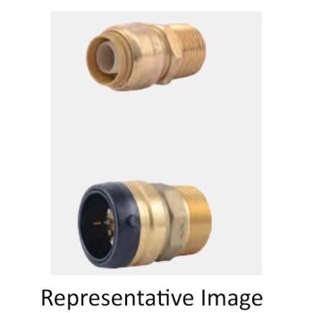 SharkBite™ U120LF Adapter, Adapter Fitting, 1/2 in Connection Size 1, Connection Type 1: MNPT, 1/2 in Connection Size 2