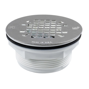 Sioux Chief 828-2 Shower Module Drain, For Pipe Size: 2 in, Polypropylene Body, Stainless Steel Grate, Round