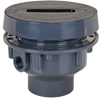 Sioux Chief FinishLine™ 832-25PF Rough-In Fixture Floor Drain, For Pipe Size: 2 in, Hub Outlet, PVC Body, PVC, Round