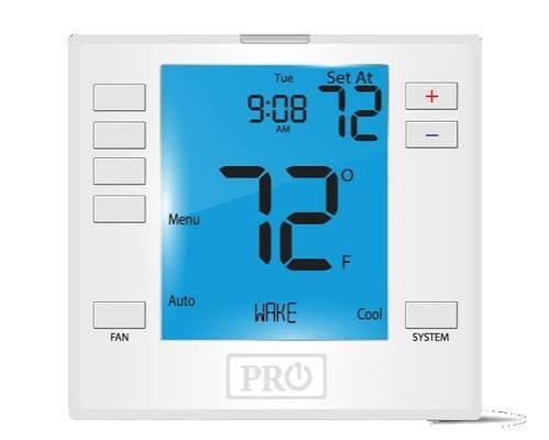PRO1 T855 PD411065 PRO1 IAQ Thermostat Programmable 3H/2C - 7 Day or 5/1/1