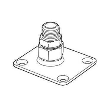 TracPipe® FGP-RFG-500 Flange Fitting, 1/2 in Connection Size 1, Steel, Fitting Function Type