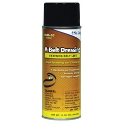 Nu-Calgon 4086-03 V-Belt Dressing, 11 Oz Can, Aerosol Form, Amber, Solvent Odor/Scent
