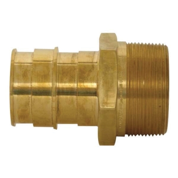 Uponor ProPEX® LF4522020 Adapter, Adapter Fitting, 2 in Connection Size 1, Connection Type 1: PEX, Brass