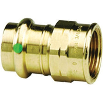 Viega ProPress® 79315 Adapter, Adapter Fitting, Connection Size 1: 3/4 in, Connection Type 1: Press, Bronze