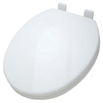 WOLVERINE BRASS® 39711 Toilet Seat, Round Bowl Shape, Yes, For Use With: 39707 Toilets, Seat Function Type