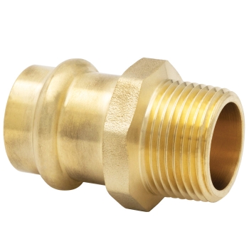 WOLVERINE BRASS® 450-755P Adapter, Adapter Fitting, 1 in Connection Size 1, Connection Type 1: Press
