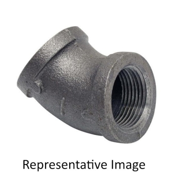 WOLVERINE BRASS® ProSeries 55188 45 deg Elbow, Elbow Fitting, 3/4 in Connection Size 1, Connection Type 1: FIP, Iron