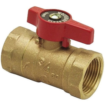 WOLVERINE BRASS® 56074 Ball Valve With Lever Handle, Ball Valve, 1/2 in Nominal, 1/2 in Connection Size 1, Brass Body