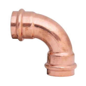 WOLVERINE BRASS® 99604 Press Elbow, 90 deg Elbow Fitting, 1 in Connection Size 1, Connection Type 1: Compression