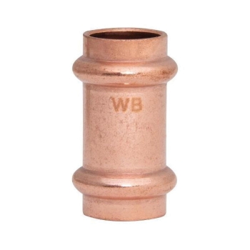 WOLVERINE BRASS® 99614 Press Coupling, Coupling Fitting, 1/2 in Connection Size 1, Connection Type 1: Compression