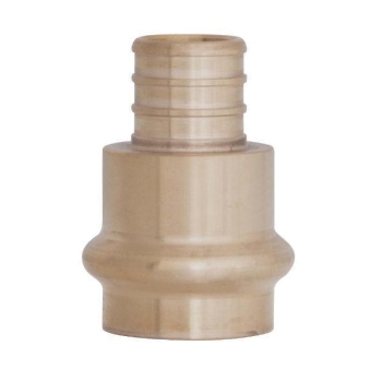 WOLVERINE BRASS® 99798 Press Adapter, Adapter Fitting, 3/4 in Connection Size 1, Connection Type 1: Compression, Brass