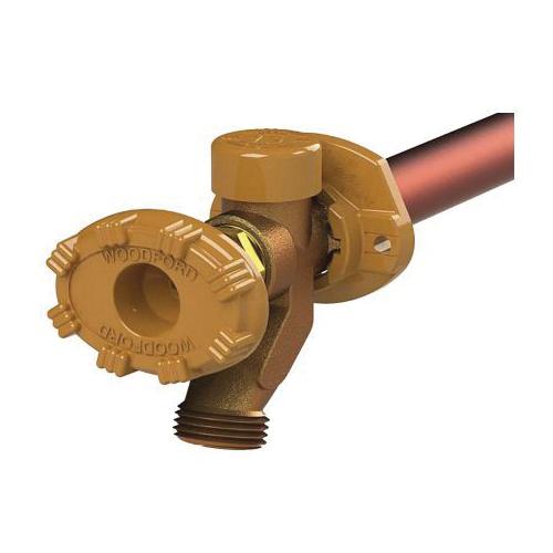 Woodford Manufacturing Company, LLC 19PX-12 Model 19 Frost-Proof Wall Hydrant - 1/2 in, Barb, Wheel Handle