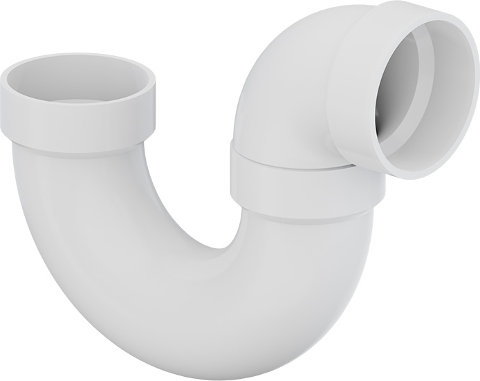 TIGRE 706-X-3669 2 x 2 P-Trap - White, Hub x Hub