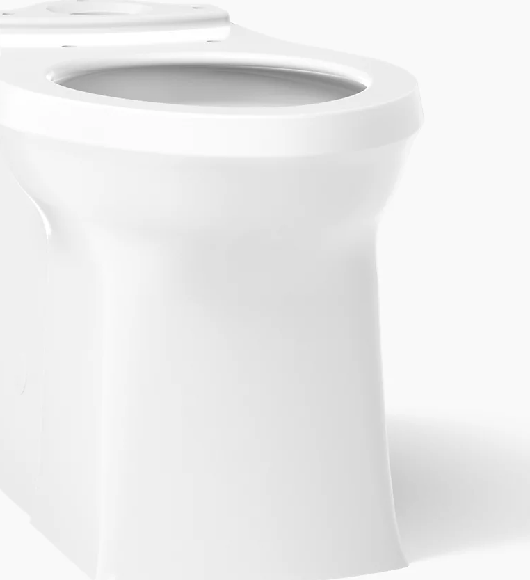 Kohler® K-4144-0 Corbelle Elongated Toilet Bowl - 1.28 GPF, White, Floor Mount