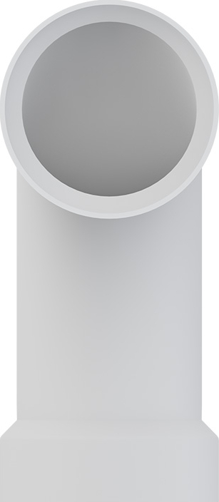 TIGRE 304-3380 3 x 3 Long Sweep Bend - 90 Degrees, White, Hub x Hub