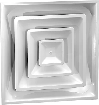 Selkirk® 03860008CW 1301 Series Opposed Blade Cone Diffuser - 8 in, White
