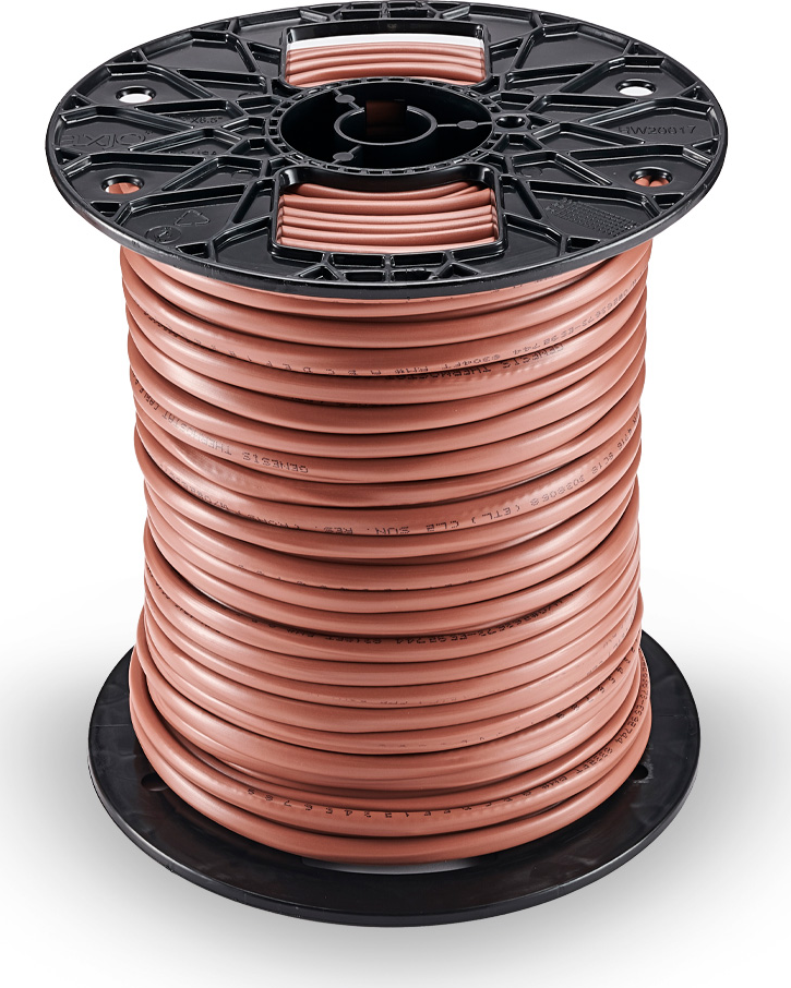Genesis International 47180307 18 AWG Solid Thermostat Wire - 250 ft, 10 Conductors, Brown, CL2