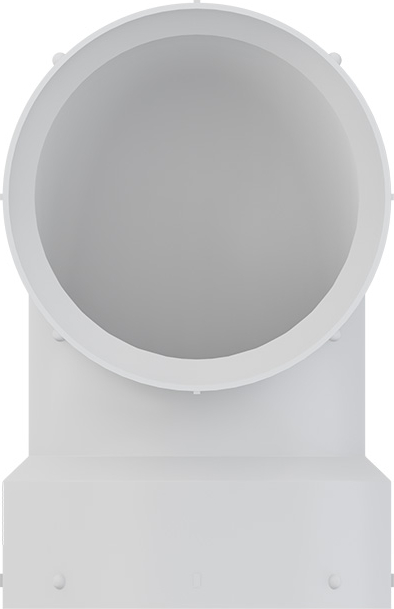 TIGRE 321-3403 3-1/8 x 3-1/8 Bend - 90 Degrees, White, Hub x Hub