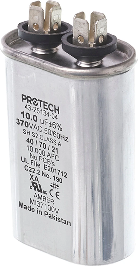 Rheem® 43-25134-04 10 MFD 370V Oval Capacitor