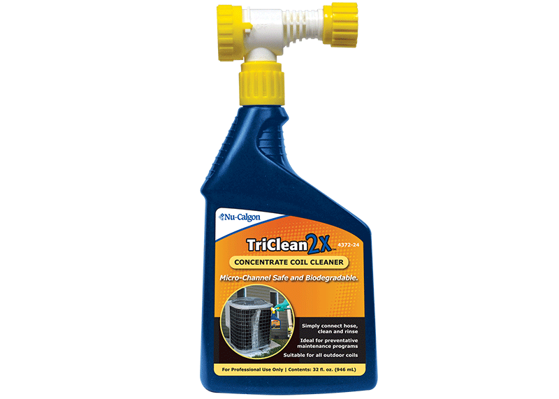 Nu-Calgon 4372-24 TriClean 2x Coil Cleaner - 1 qt, Liquid