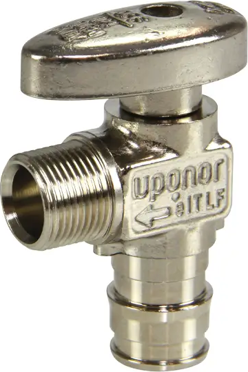 Uponor LF5855038 ProPEX 1/2 x 3/8 in Angle Stop - PEX x Compression