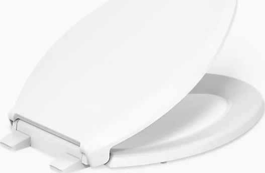 Kohler® K-4636-RL-0 Cachet Elongated Closed Front Toilet Seat - White, Soft Close