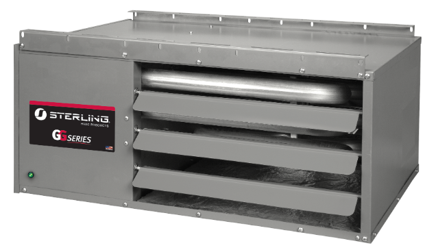 STERLING GG075 GG Series Gas Unit Heater - 75,000 BTU/h, 120V, 1 ph, Ceiling Mount, 82%