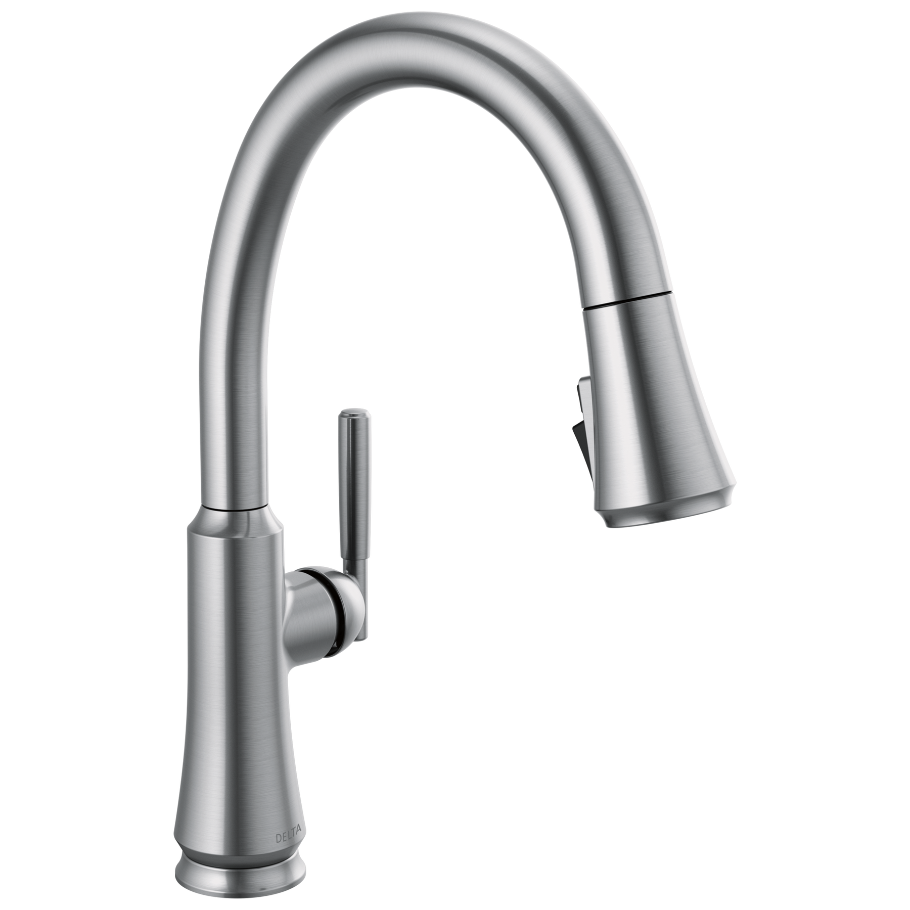 delta® 9179-AR-DST Coranto 1-Handle Kitchen Faucet - Arctic Stainless, Includes Pull-Down Feature, High Arc / Gooseneck, 1.8 GPM
