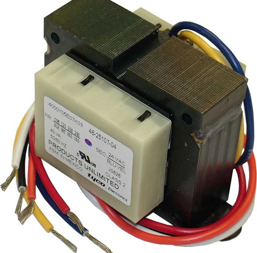 Rheem® 46-25107-04 ProTech 40 VA Transformer - 120V / 208/230V / 24V, 1.67 A, 50/60 Hz, For HVAC System