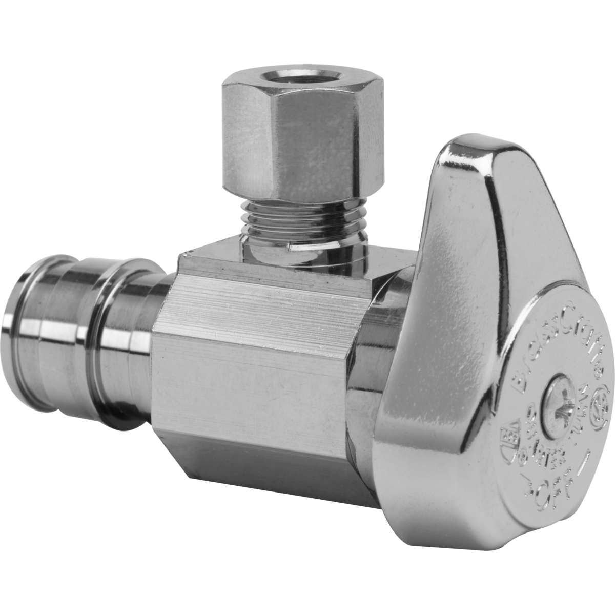 BrassCraft® G2CEPX19XC G2 Series 1/2 x 3/8 in Angle Stop - PEX x Compression