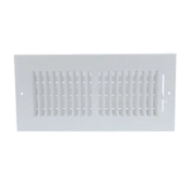 AirMate® 01080806CW Register, For Duct Size: 8 x 6 in, Rectangular Duct, Ceiling, Sidewall Installation/Mounting
