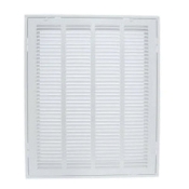 AirMate® 01151620CW Return Air Filter Grille, For Duct Size: 16 x 20 in, Rectangular Duct, Steel, Enamel, 22-5/8 in H