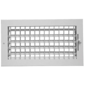 AirMate® 02261414CW Register, For Duct Size: 14 x 14 in, Square Duct, Ceiling, Sidewall Installation/Mounting, Steel