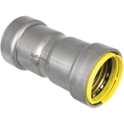 Apollo® PWR7481320 Coupling With Stop, Coupling Fitting, Connection Size 1: 1-1/4 in, Connection Type 1: Press, Steel