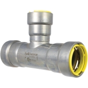 Apollo® PWR7481738 Reducing Outlet/Branch Tee, Tee Fitting, Connection Size 1: 1 in, Connection Type 1: Press, Steel