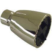 BRAXTON HARRIS PSHH134 Heavy-Duty Showerhead With Brass Ball, Black Face, 2.5 gpm, 1/2 in, FNPT, Plastic, 1-3/4 in