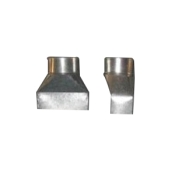 Barrington® No 608F Series 706358 Register Straight Floor Boot, 4 x 10 in Register Opening, For Duct Size: 6 in