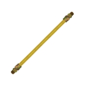 CAMBRIDGE™ C-GCY-581212MM-24 Gas Connector, 24 in Length, 1/2 in Connection Size 1, Connection Type 1: Male, 150000 Btu