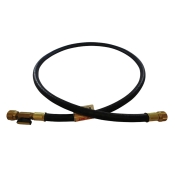 CPS® HV5E Charging and Vacuum Hose With Ball Valve, 3/8 in Connection, 5 ft Hose Length, Black