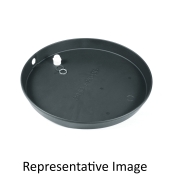 Camco 1516500020 Drain Pan With PVC Fitting (E/F), 20 in Dia, 2-1/2 in D, Plastic, Use With: Electric Water Heater
