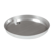 Camco 20800 Drain Pan With PVC Fitting (E/F), 20 in Dia, 2-1/4 in D, Aluminum, Use With: Gas or Electric Water Heater