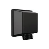 DELTA® 50570-BL Square Wall Elbow, Matte Black, Use With: Hand Shower