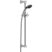 DELTA® 57011 Hand Shower With Slide Bar, 1.75 gpm Flow Rate, 2 Functions, Full Body, Pause Spray Pattern, Chrome-Plated