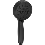 DELTA® 59584-BL-PK Hand Shower, 1.75 gpm Flow Rate, 7 Functions, 4-1/2 in Face Diameter, Matte Black, 10-1/4 in Height