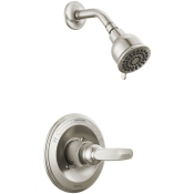 DELTA® BT13210-SS Shower Trim, Wall Installation / Mounting, Brass, Stainless Steel, 1.75 gpm Flow Rate, 1 Handles