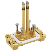 DELTA® R4700-FLWS Tub Filler Rough-in With Stop, Floor Installation / Mounting, 1/2 in Inlet Connection, Brass, 1 Holes